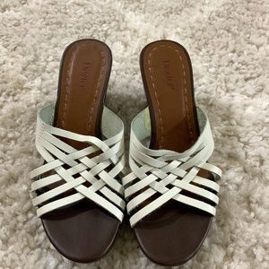 Dexter White Sandals